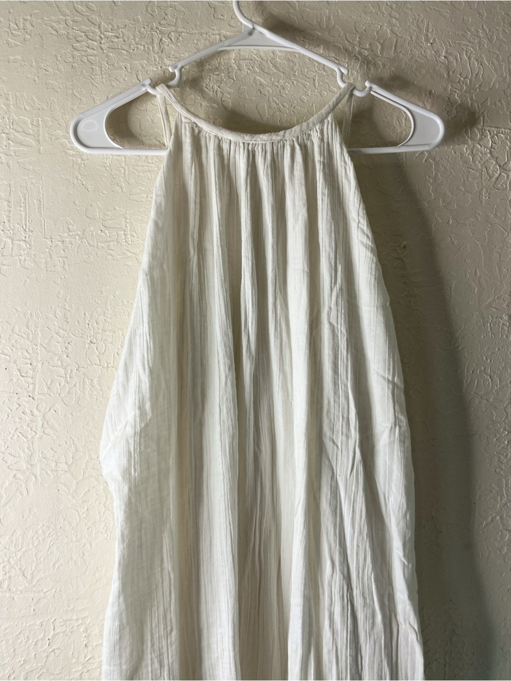 Mara Hoffman Crinkled Cotton Gauze Midi Dress in White 100% Organic Cotton - Picture 10 of 14